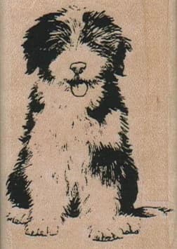 Old English Sheepdog/large 1 3/4 X 2 1/2