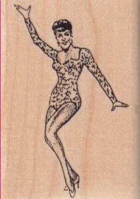 Lady Posing 2 X 2 3/4