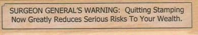 Surgeon General's Warning 1 X 4 1/2