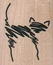 Sketch Cat 1 1/2 X 1 3/4