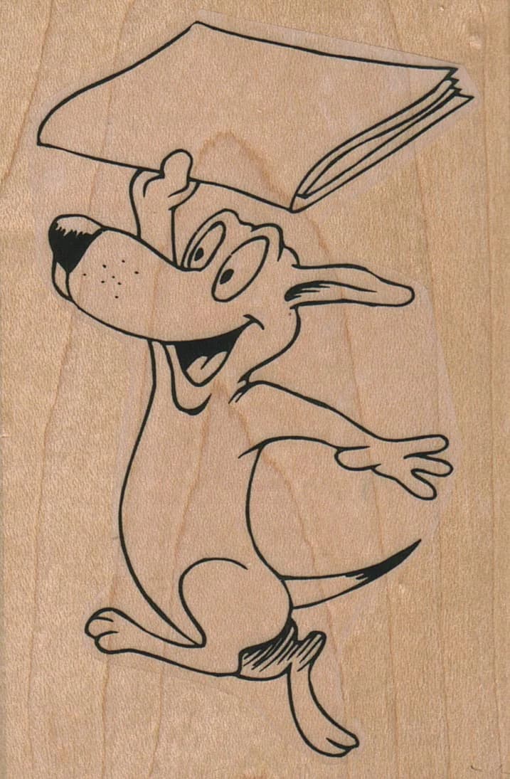 Dog Bringing The Paper 2 1/2 X 3 3/4