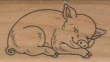 Napping Pig 1 1/2 X 2 1/2