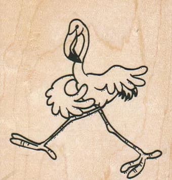 Flamingo Kicking 2 1/2 X 2 1/2