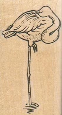 Flamingo Sleeping 1 1/2 X 2 3/4