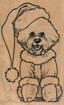 Santa Bichon 2 1/4 X 3 1/2