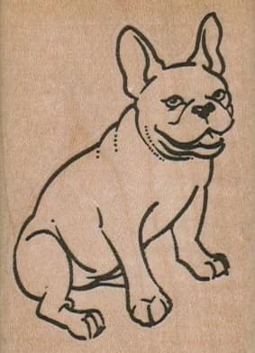 French Bulldog Sitting 2 X 2 3/4