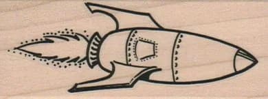 Rocket Ship 1 1/2 X 3 1/2