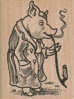 Pig Smoking Pipe 1 3/4 X 2 1/4