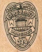 Dragnet Badge 714 1 X 1 1/4
