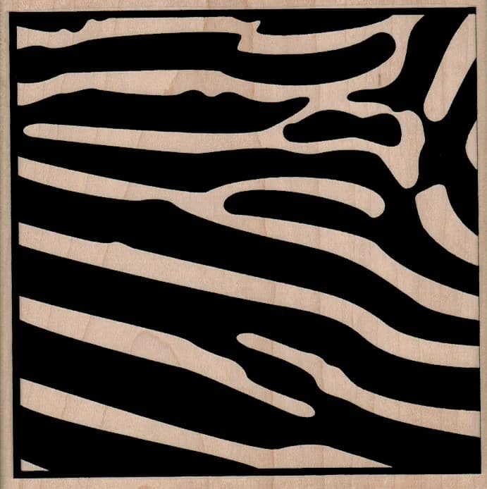 Zebra Background 4 3/4 X 4 3/4