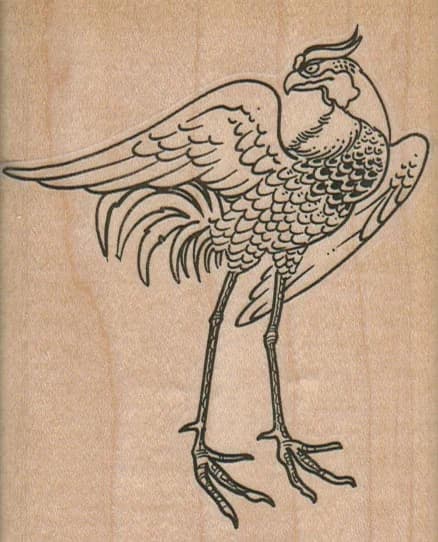Japanese Fighting Cock 3 X 3 3/4