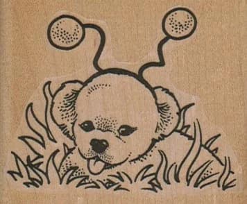 Dog With Wiggly Balls 2 1/2 X 2