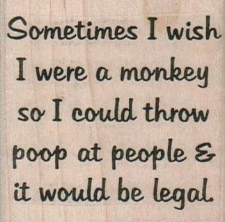 Sometimes I Wish I Were 2 1/4 X 2 1/4