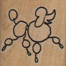 Fancy Poodle 1 1/2 X 1 1/2