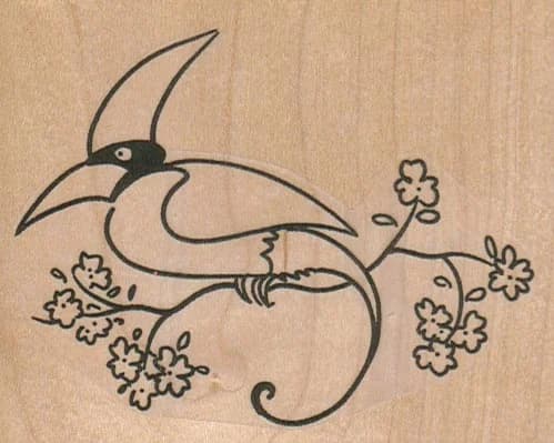 Bird Of Paradise On Branch 3 1/2 X 2 3/4