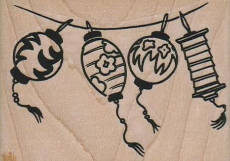 Four Lanterns 3 1/4 X 2 1/4