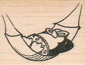 Penguin In Hammock 1 3/4 X 2