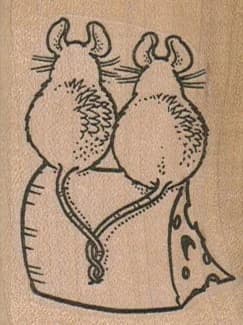 Mice On Cheese 1 3/4 X 2 1/4