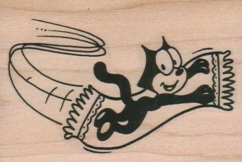 Cat On Flying Carpet 2 1/4 X 3 1/4