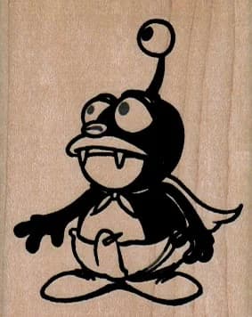 Alien With Three Eyes 2 X 2 1/2