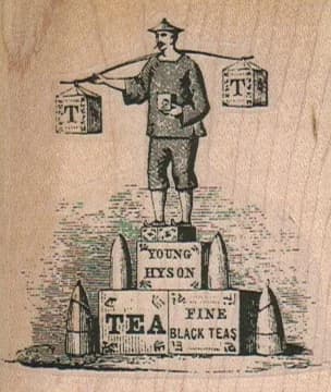 Tea Carrier On Tea Boxes 2 1/4 X 2 1/2