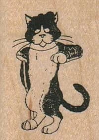 Cat With Crutch 1 1/2 X 2