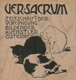 Ver-sacrum Cats 2 1/4 X 2 1/4