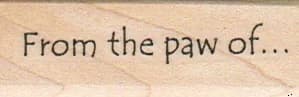 From The Paw Of 3/4 X 2