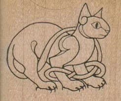 Celtic Cat 1 3/4 X 1 1/2