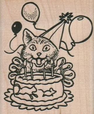 Birthday Kitty 2 1/2 X 3
