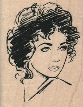 Lady's Face 2 X 2 1/2