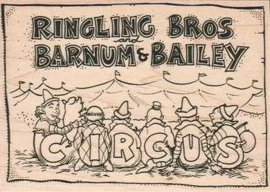 Circus Poster 3 1/2 X 4 3/4