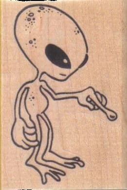Alien Pointing 2 X 2 3/4
