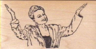 Open Arm Lady 1 3/4 X 3 1/4