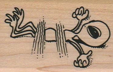 Run Over Alien 1 3/4 X 2 1/2