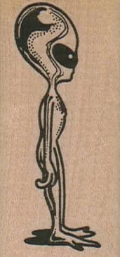 Alien Side View 1 1/4 X 2 1/2