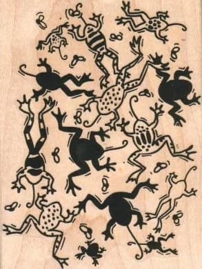 Frog Background 3 1/2 X 4 1/2