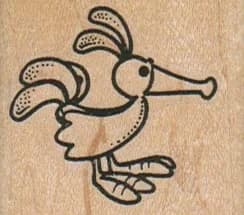 Funny Bird Side 1 3/4 X 1 1/2