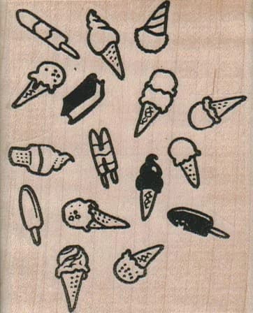 Ice Cream Background 2 1/2 X 3