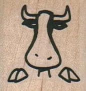 Cow Peering 1 1/4 X 1 1/4
