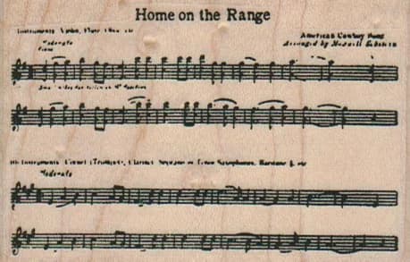 Home On The Range 3 1/4 X 2