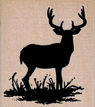 Elk Silhouette 2 1/4 X 2 1/2