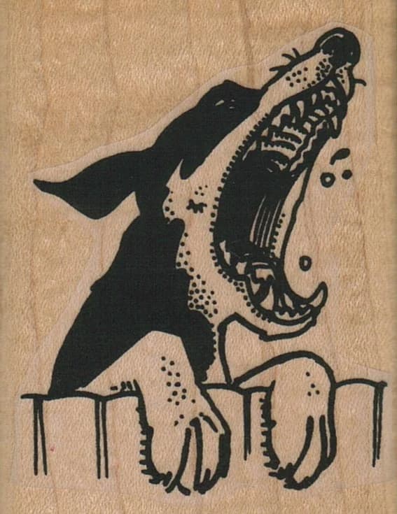 Vicious Dog Barking 2 X 2 1/2