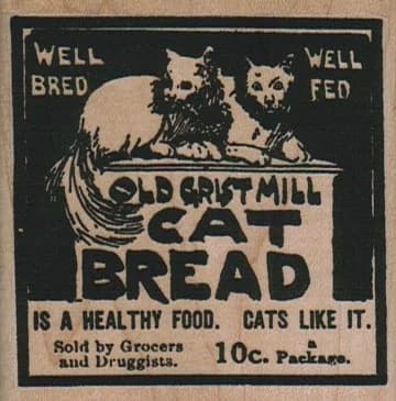 Cat Bread 2 1/2 X 2 1/2