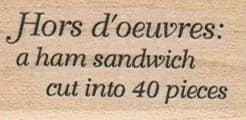 Hors D'oeuvres 1 X 1 3/4