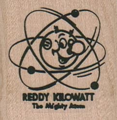 Reddy Kilowatt & His Atoms 1 3/4 X 1 3/4