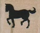 Small Horse Facing Left 1 X 3/4