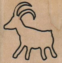 Petroglyph Mountain Goat 1 1/2 X 1 1/2