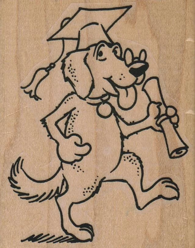 Graduate Dog 2 1/4 X 2 3/4