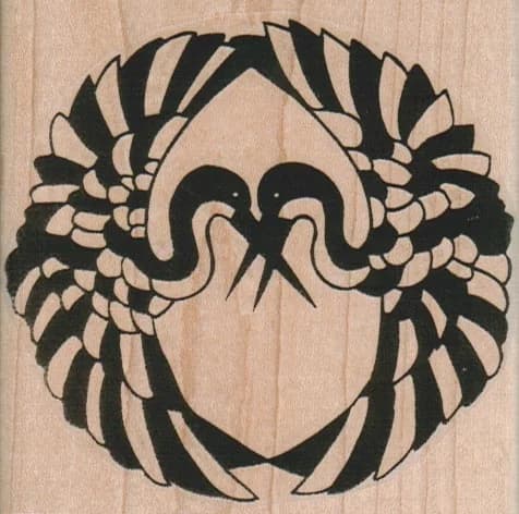 Cranes Crossing Design 3 1/4 X 3 1/4